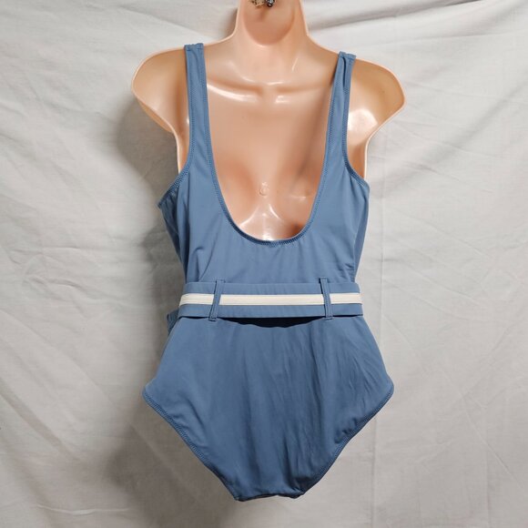 Solid & Striped The Victoria One Piece Swimsuit Size L Blue - Picture 6 of 12